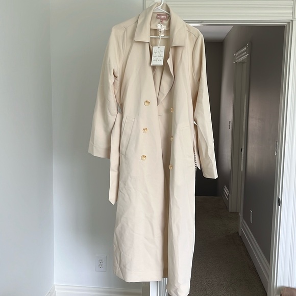 Show Me Your Mumu Women’s Trevor Trench Coat in Cream, NWT - Picture 1 of 13